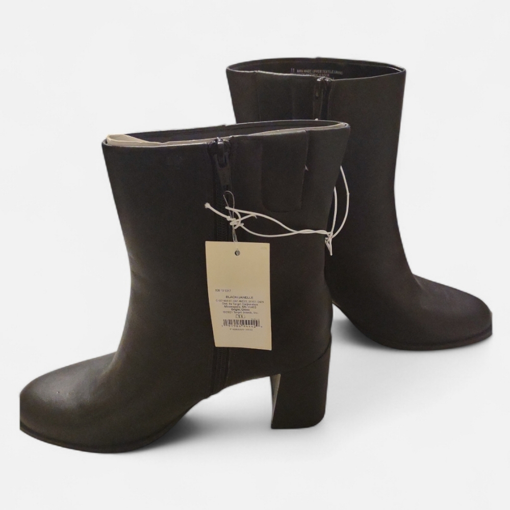 Women's Janelle Chunky Dress Boots Black A New Day 11 Classic Grunge Preppy City